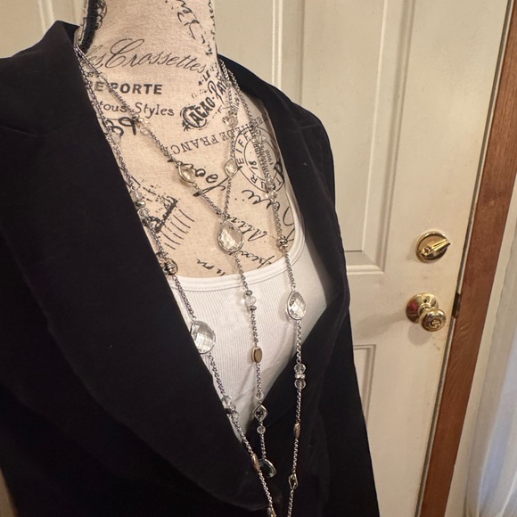 WHBM 18 inch silver and gold detail with multi- strands and crystals necklace!! - Picture 5 of 7